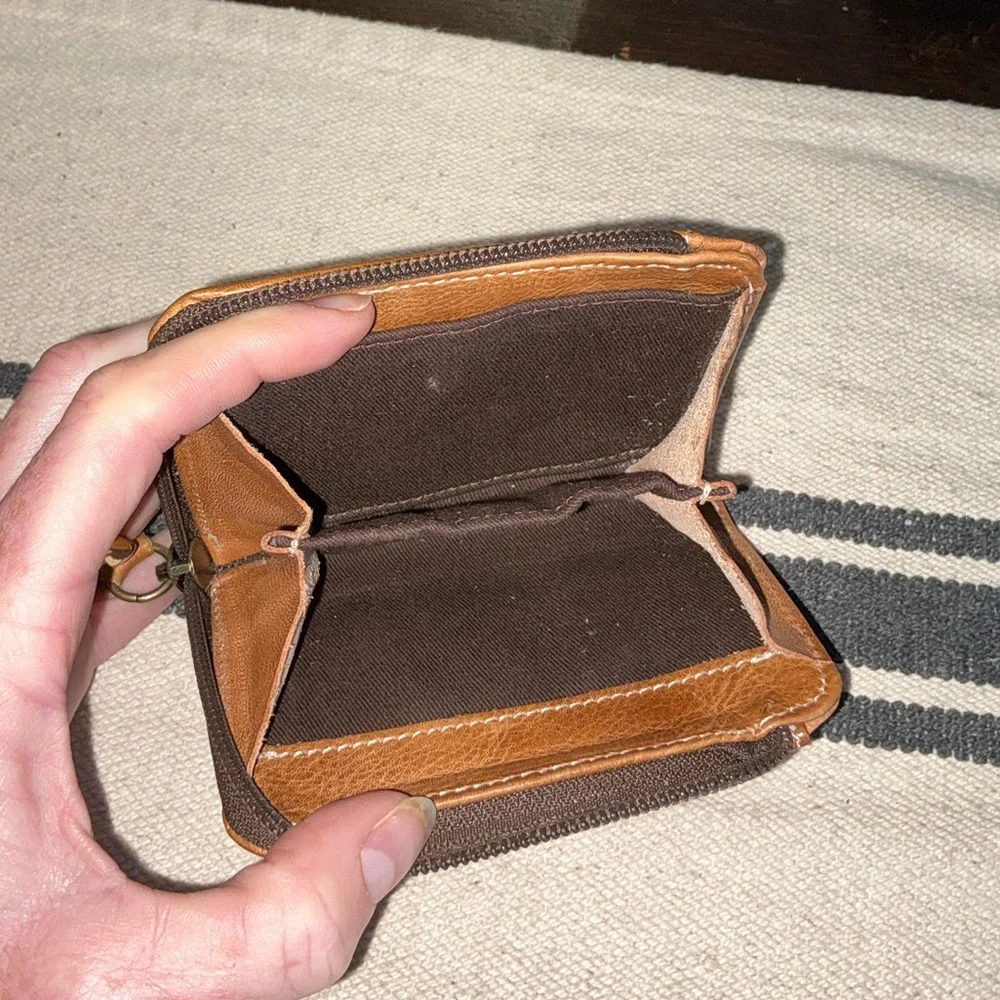 Bed Stu Leather Carrie Zip Wallet Tan Retail $100 - Picture 9 of 12